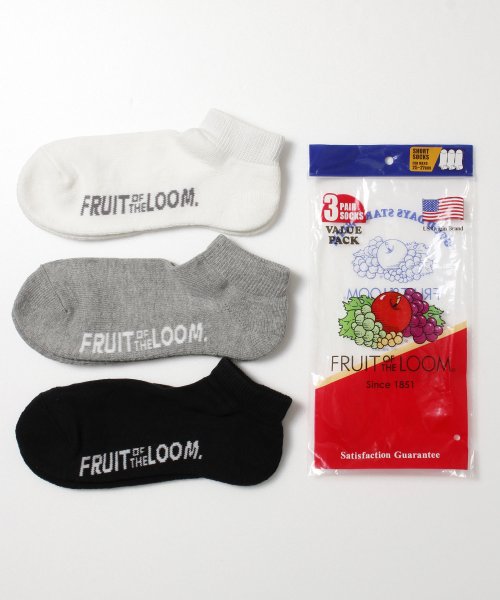 FRUIT OF THE LOOM(フルーツオブザルーム)/【FRUIT OF THE LOOM/フルーツオブザルーム】無地アンクルソックス ３足セット/img04