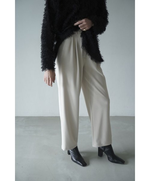 CLANE(クラネ)/RIB STRIPE TUCK PANTS/img01