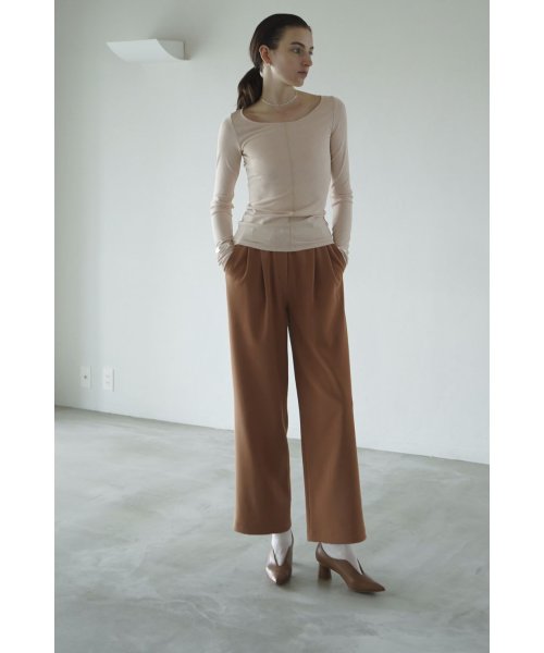 CLANE(クラネ)/RIB STRIPE TUCK PANTS/img29