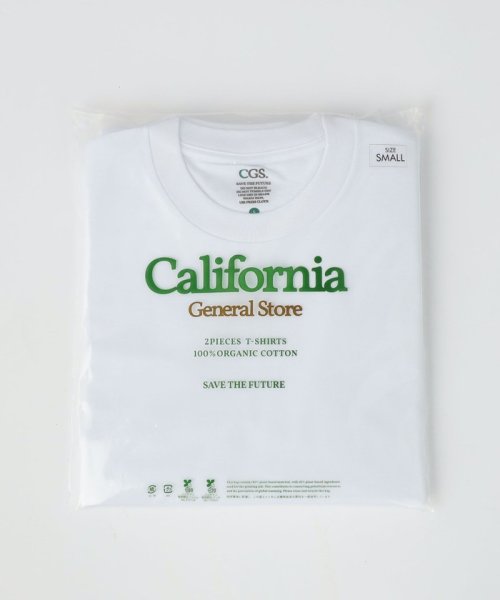 California General Store(カリフォルニア ジェネラルストア)/＜CGS.＞ オーガニックコットン 2パック Tシャツ/img01