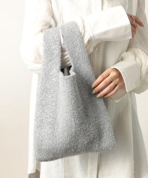 MAISON BREEZE(MAISON BREEZE)/【SWEET11月号掲載品商品】glitter shoping bag / ラメフェザー ショッピングバッグ マルシェバッグ バッグ マルシェトート  /img11