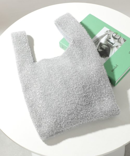 MAISON BREEZE(MAISON BREEZE)/【SWEET11月号掲載品商品】glitter shoping bag / ラメフェザー ショッピングバッグ マルシェバッグ バッグ マルシェトート  /img14