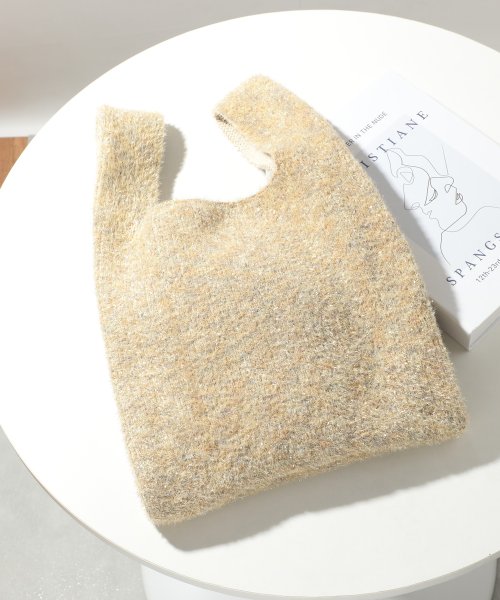 MAISON BREEZE(MAISON BREEZE)/【SWEET11月号掲載品商品】glitter shoping bag / ラメフェザー ショッピングバッグ マルシェバッグ バッグ マルシェトート  /img20