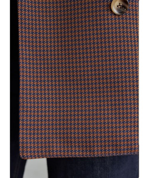 【LUXE】グレンチェック柄ダブルジャケットB ベージュ