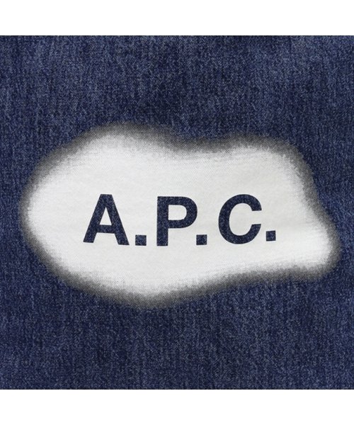 A.P.C.(アーペーセー)/アーペーセー トートバッグ デニムバッグ エコバッグ ネイビー ホワイト メンズ レディース ユニセックス APC M61442 COGEK IAL/img08