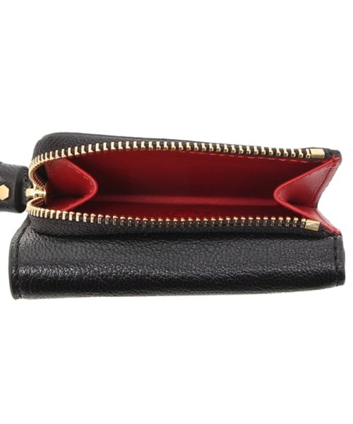 アニヤハインドマーチ 三つ折り財布 ピーピング アイズ コンパクト財布 ブラック レッド レディース ANYA HINDMARCH 5050925159890 ANYA HINDMARCH アニヤハインドマーチ 三つ折り財布 ピーピング アイズ コンパクト財布 ブラック レッド レディース cm