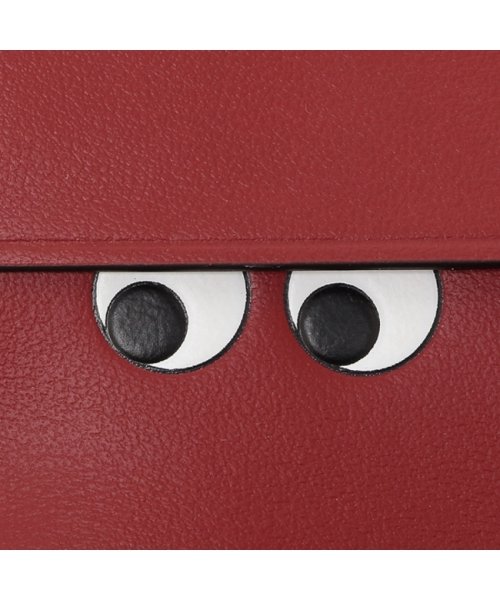 アニヤハインドマーチ 三つ折り財布 ピーピング アイズ コンパクト財布 ブラック レッド レディース ANYA HINDMARCH 5050925159890 ANYA HINDMARCH アニヤハインドマーチ 三つ折り財布 ピーピング アイズ コンパクト財布 ブラック レッド レディース cm