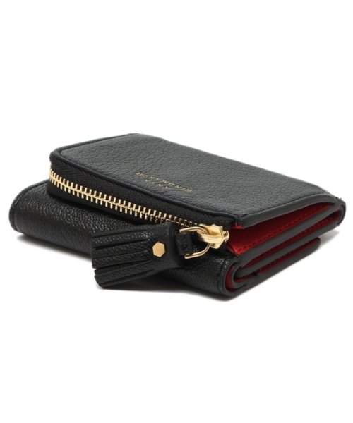アニヤハインドマーチ 三つ折り財布 ピーピング アイズ コンパクト財布 ブラック レッド レディース ANYA HINDMARCH 5050925159890 ANYA HINDMARCH アニヤハインドマーチ 三つ折り財布 ピーピング アイズ コンパクト財布 ブラック レッド レディース cm