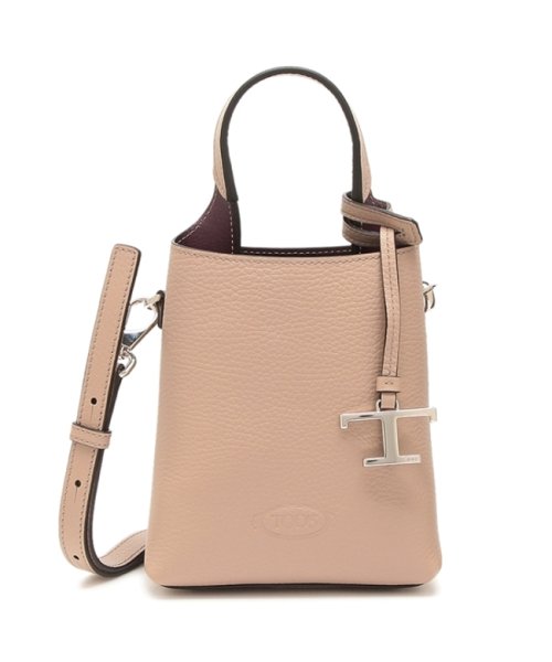 TODS(トッズ)/トッズ ハンドバッグ ショルダーバッグ ロゴ Tチャーム ピンク レディース TODS XBWAPAT9000 QRI 5O87/img05