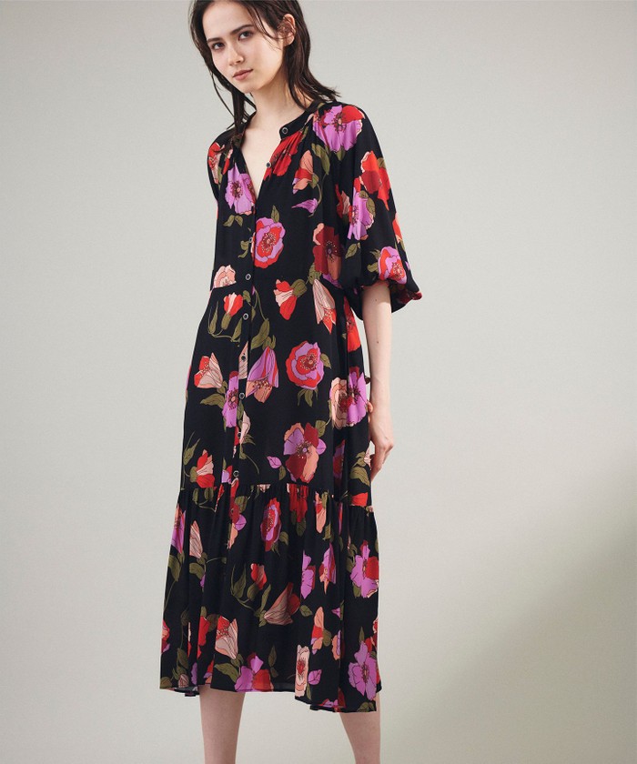 フラワージョーゼットドレス(505519716)｜阪急百貨店公式通販サイト