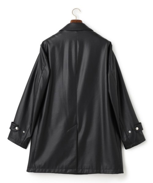 【プロテインレザー】ステンカラーコート 