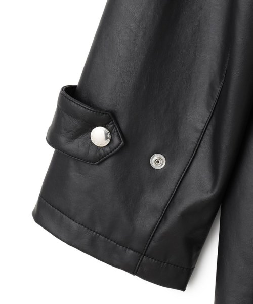 【プロテインレザー】ステンカラーコート 