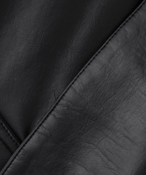 【プロテインレザー】ステンカラーコート 