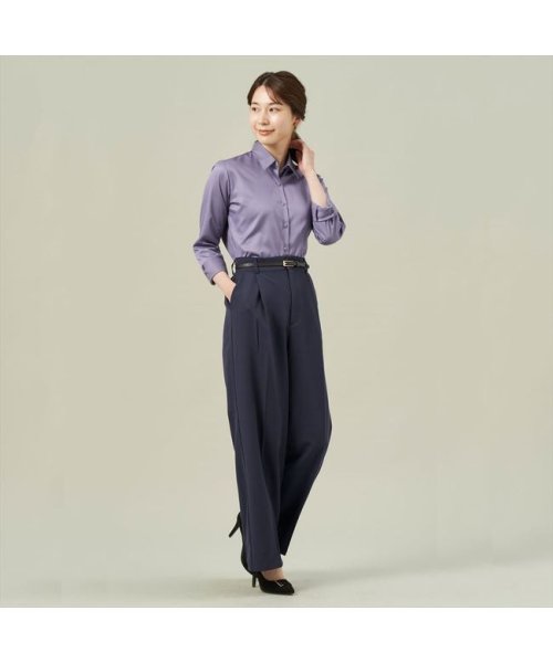 TOKYO SHIRTS(TOKYO SHIRTS)/形態安定 レギュラー衿 綿100% 長袖 レディースシャツ/img11