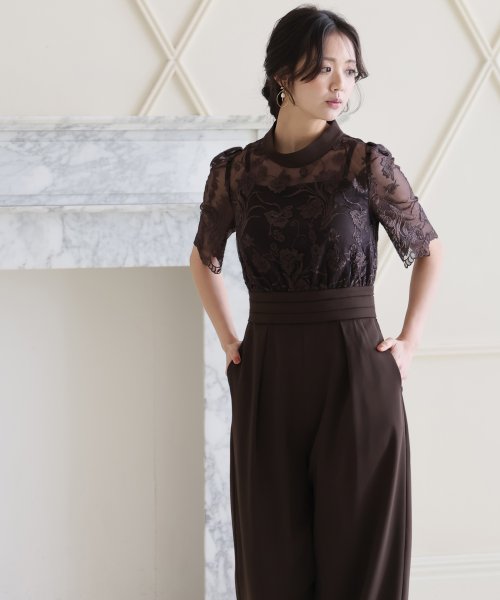 結婚式 パンツドレス 結婚式 二次会 食事会 セレモニー 発表会