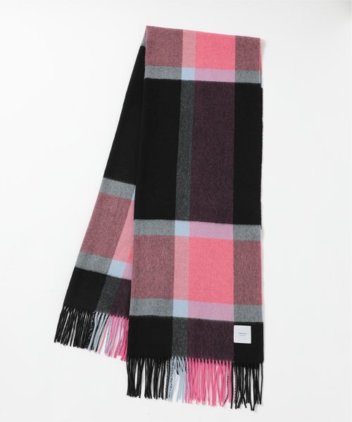 【elegancese / エレガンセーゼ】check wave マフラー ストール ピュアカシミヤ カシミヤ100% フリンジ 大判 チェックEL－05 マフラー・スカーフ・ストール EI2778195675(21450円)