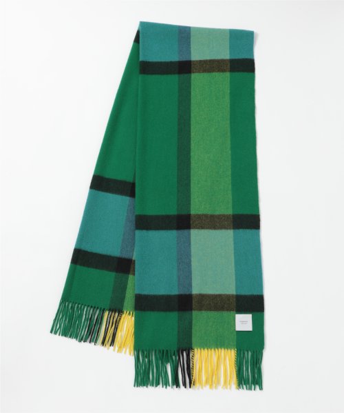 【elegancese / エレガンセーゼ】check wave マフラー ストール ピュアカシミヤ カシミヤ100% フリンジ 大判 チェックEL－05 マフラー・スカーフ・ストール EI2778195675(21450円)