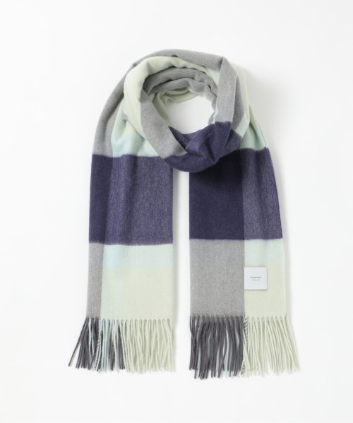 【elegancese / エレガンセーゼ】check wave マフラー ストール ピュアカシミヤ カシミヤ100% フリンジ 大判 チェックEL－05 マフラー・スカーフ・ストール EI2778195675(21450円)