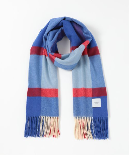 【elegancese / エレガンセーゼ】check wave マフラー ストール ピュアカシミヤ カシミヤ100% フリンジ 大判 チェックEL－05 マフラー・スカーフ・ストール EI2778195675(21450円)