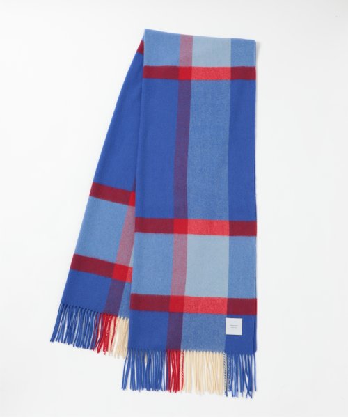 【elegancese / エレガンセーゼ】check wave マフラー ストール ピュアカシミヤ カシミヤ100% フリンジ 大判 チェックEL－05 マフラー・スカーフ・ストール EI2778195675(21450円)