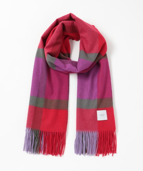 【elegancese / エレガンセーゼ】check wave マフラー ストール ピュアカシミヤ カシミヤ100% フリンジ 大判 チェックEL－05 マフラー・スカーフ・ストール EI2778195675(21450円)