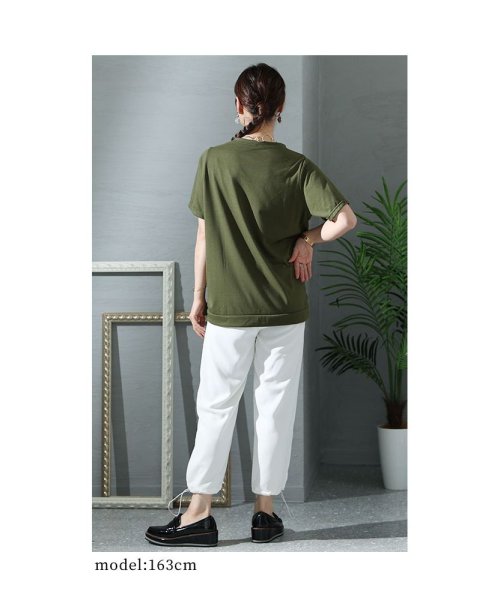 Sawa a la mode(サワアラモード)/「スポーティー」な魅力ポケット付き半袖Tシャツ/img10