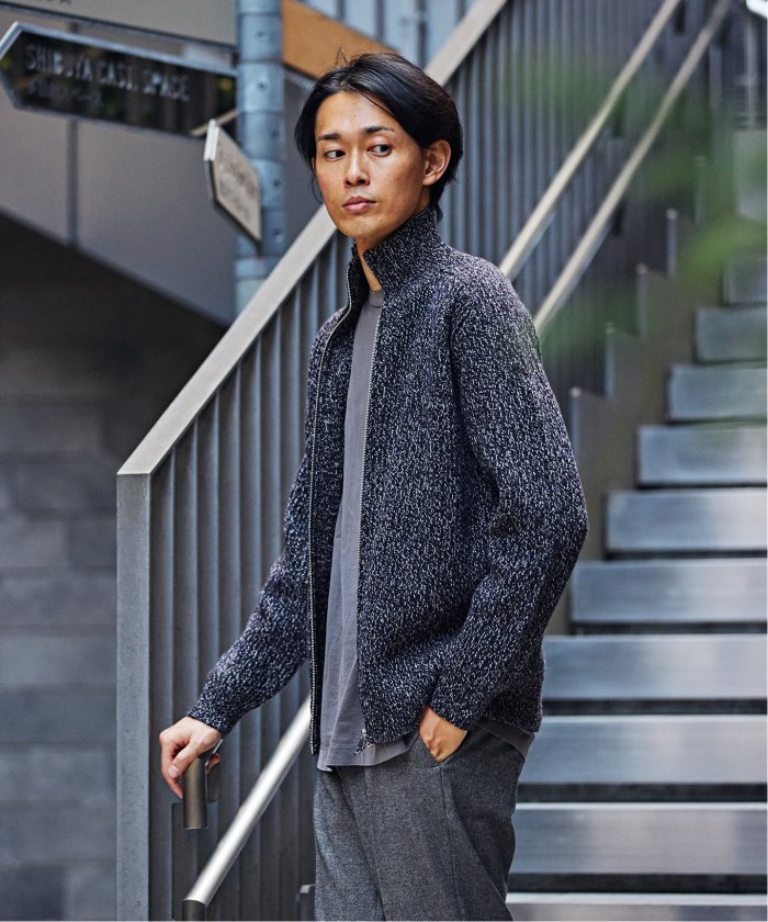ZEGNA BARUFFA / ゼニアバルファ】メランジ ドライバーズニット