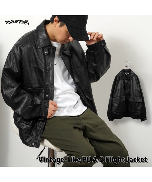 1111clothing(ワンフォークロージング)/PUレザー ジャケット メンズ a－2 ジャケット レディース オーバーサイズ ジャケット ビッグシルエット ブルゾン アウター トップス 長袖 大きいサイズ /img17