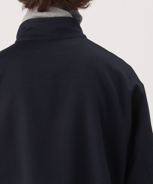 ウールギャバジンスタンドカラー トレンチコート 