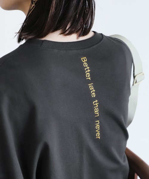 reca(レカ)/二重織バック刺繍ロゴTシャツ(R23230－k)/img06
