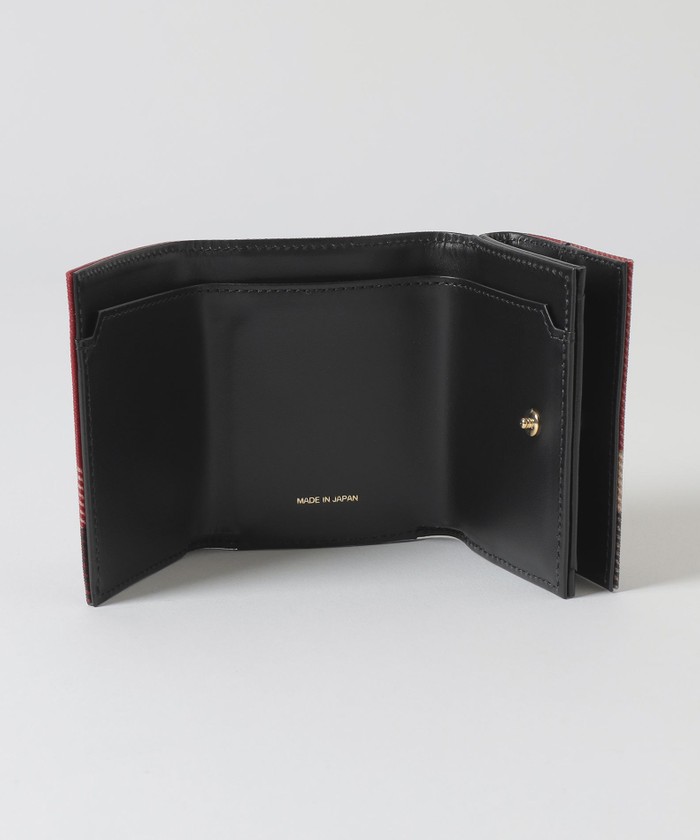 クレストブリッジチェックPVC三つ折り財布 クレストブリッジチェックPVC三つ折り財布 BLUE LABEL CRESTBRIDGE