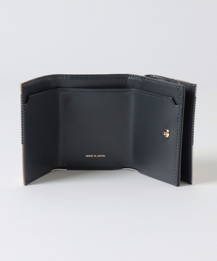 パーシャルクレストブリッジチェックPVC三つ折り財布(505539248 パーシャルクレストブリッジチェックPVC三つ折り財布(505539248