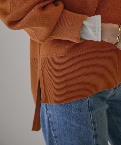 スウェットライクメタルボタンVネックカーディガン【洗える】 着用サイズ ■モデル身長