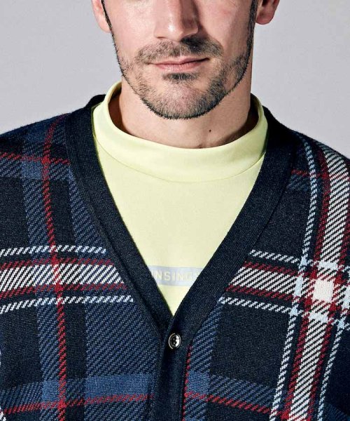 【本田圭佑着用】Kinloch Andersonチェック長袖ニットカーディガン【アウトレット】 Kinloch Anderson/キンロックアンダーソン