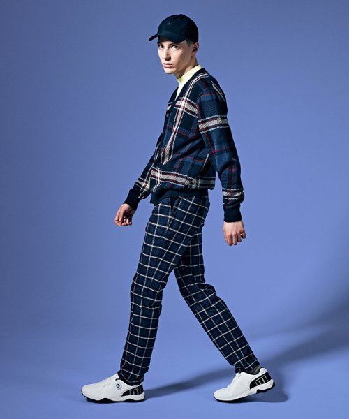 【本田圭佑着用】Kinloch Andersonチェック長袖ニットカーディガン【アウトレット】 Kinloch Anderson/キンロックアンダーソン