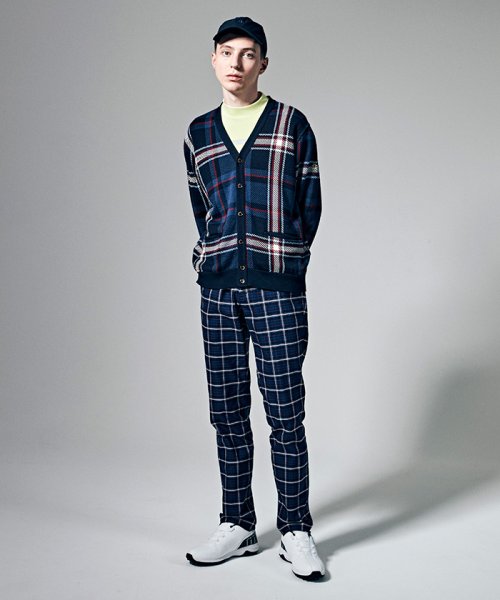 【本田圭佑着用】Kinloch Andersonチェック長袖ニットカーディガン【アウトレット】 Kinloch Anderson/キンロックアンダーソン