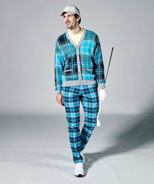 【本田圭佑着用】Kinloch Andersonチェック長袖ニットカーディガン【アウトレット】 Kinloch Anderson/キンロックアンダーソン