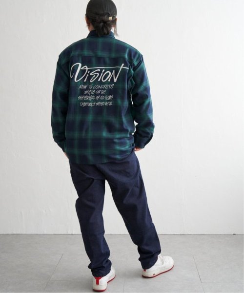 VENCE　EXCHANGE(ヴァンス　エクスチェンジ)/VISION STREET WEAR ヴィジョンストリートウェア チェーン刺繍チェックシャツ/img08