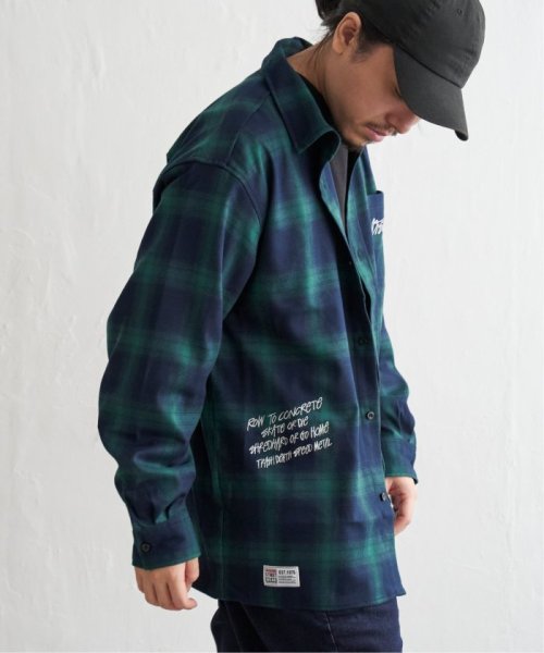 VENCE　EXCHANGE(ヴァンス　エクスチェンジ)/VISION STREET WEAR ヴィジョンストリートウェア チェーン刺繍チェックシャツ/img12