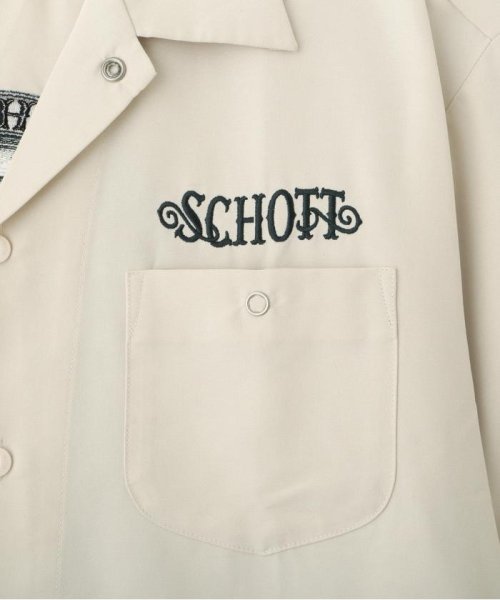 Schott(ショット)/×BADWAY/バッドウェイ/ TC WORK SHIRT B.W EMB/コラボ 刺繍シャツ/img13