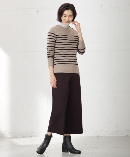 J.PRESS LADIES（LARGE SIZE）(J．プレス　レディス（大きいサイズ）)/【洗える】VIS/PE MILANO ボーダー ニット/img05