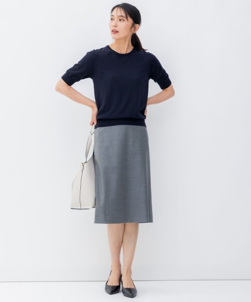 NIJYUSANKU（SMALL SIZE）(23区（小さいサイズ）)/【洗える/アンサンブル対応】サステナブルウール 半袖 ニット/img09