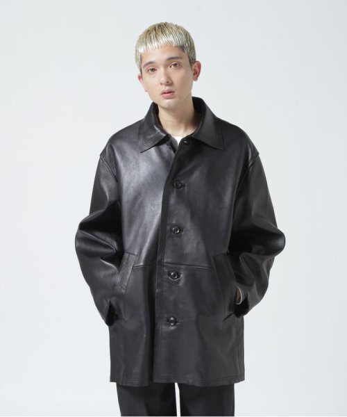 YOKE/ヨーク/Cut－Off Leather Car Coat(505565181) | ガーデン(GARDEN 【YOKE】Cut-Off Leather Car Coat