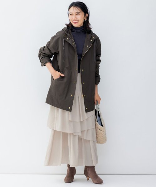 【洗える/撥水加工】ブライトウェザークロス フーテッド アウター ブルゾン R2171159962(16606円)