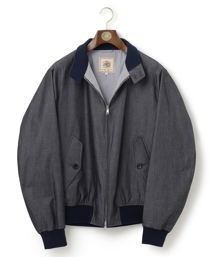 ボンディングデニム ゴルフジャケット(505571662)｜HANKYU MEN'S