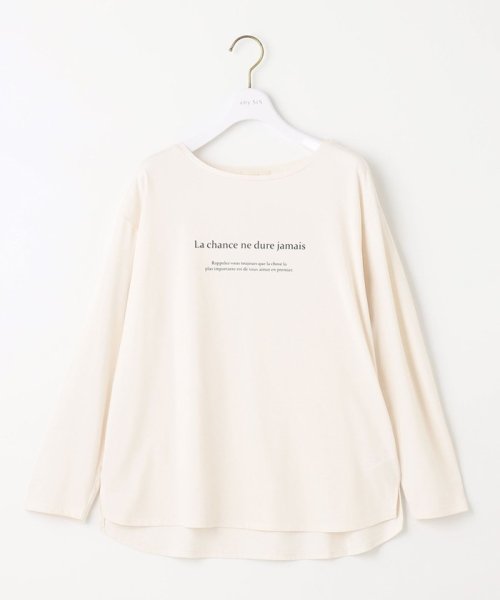 anySiS(エニィ　スィス)/メッセージロゴ ロングTシャツ/img14