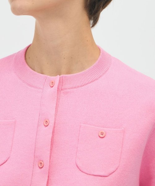 CABaN コットンカシミヤ クルーネックカーディガン 