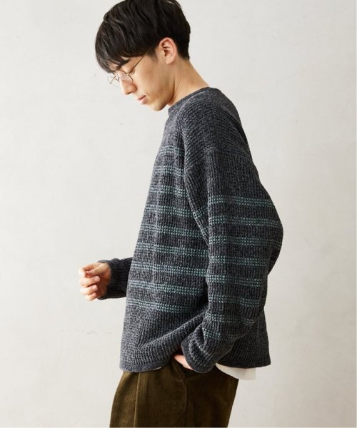 JOURNAL STANDARD relume Men's(ジャーナルスタンダード　レリューム　メンズ)/モールワッフルボーダー クルーネックニット/img08