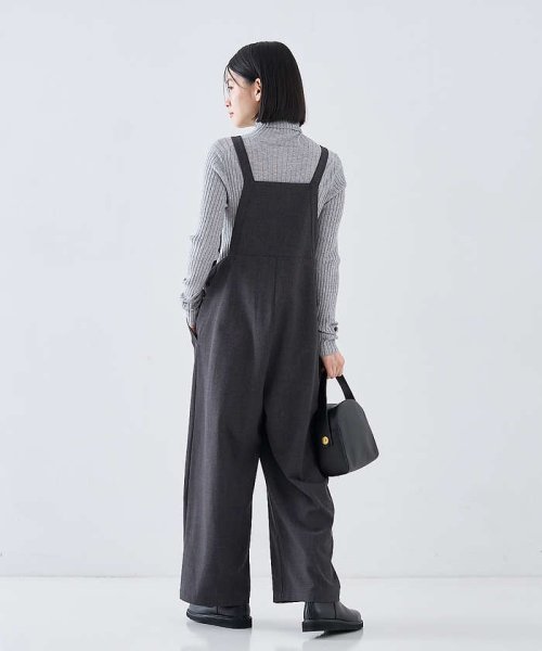 【手洗い可能】【機能素材】2WAYストレッチサロペット 