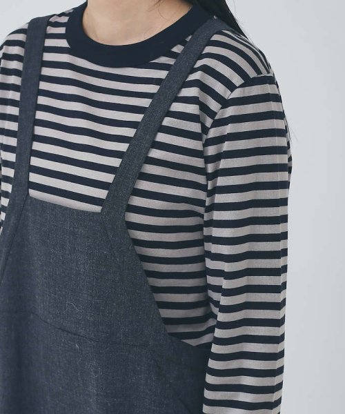 【手洗い可能】【機能素材】2WAYストレッチサロペット 